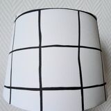 Vintage ceramic lamp and custom lampshade