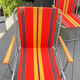 Pair of vintage folding camping chairs
