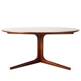 Danish Design Coffee Table Round Teak Bernhard Perdersen 1950s 60s Midcentury