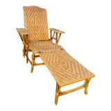 Rattan chaise longue. 1910