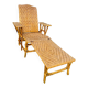 Chaise longue en rotin. 1910