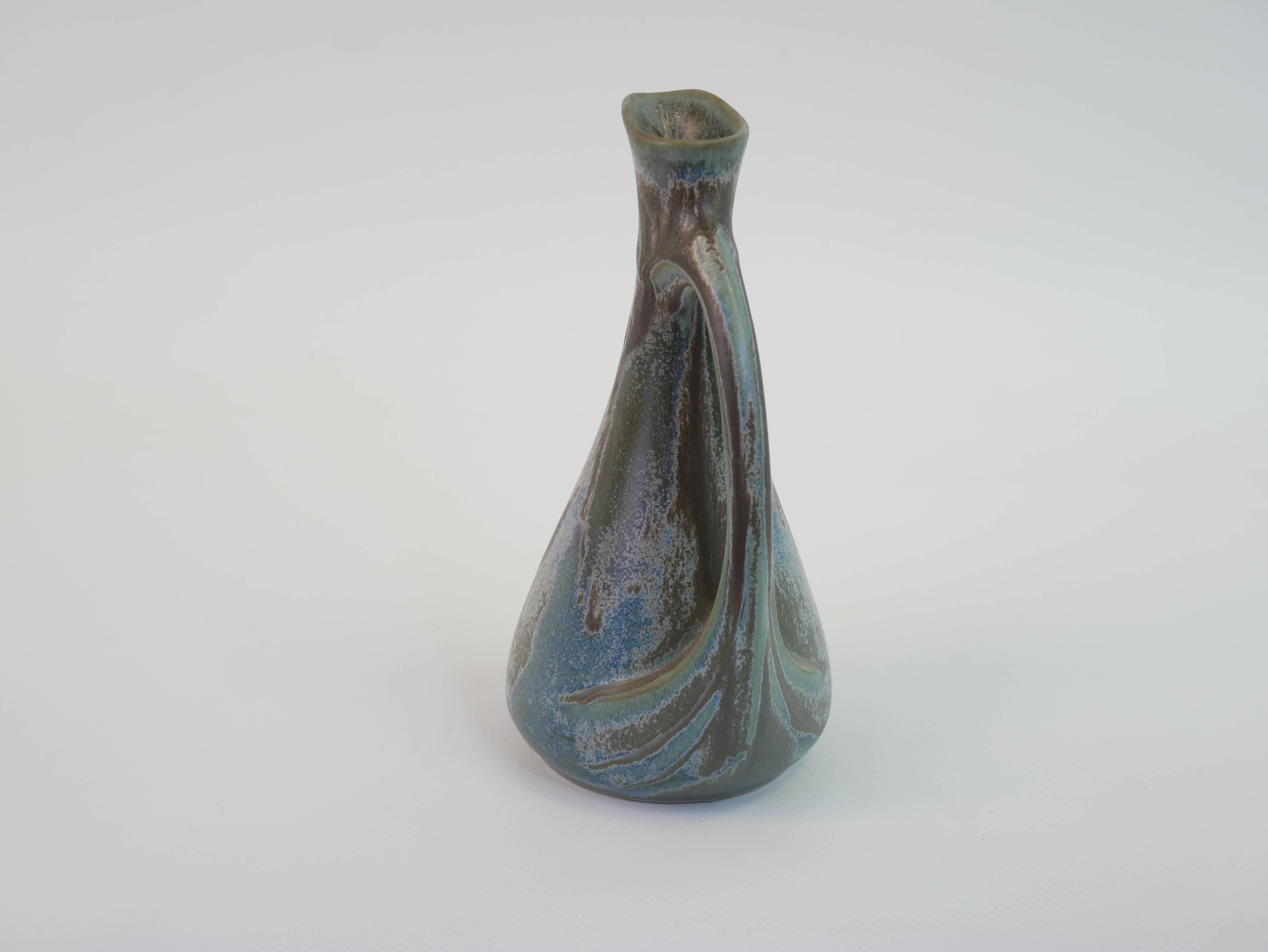 Petit pichet verseuse art déco en céramique des manufactures Denbac