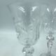 4 verres en cristal ciselés. Berlin Kusak Cut Glass Works.