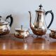 English Yeoman Plate silver plated tea and coffee service probably 1950s