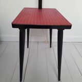 Bedside table with 1950 Vintage built-in lamp