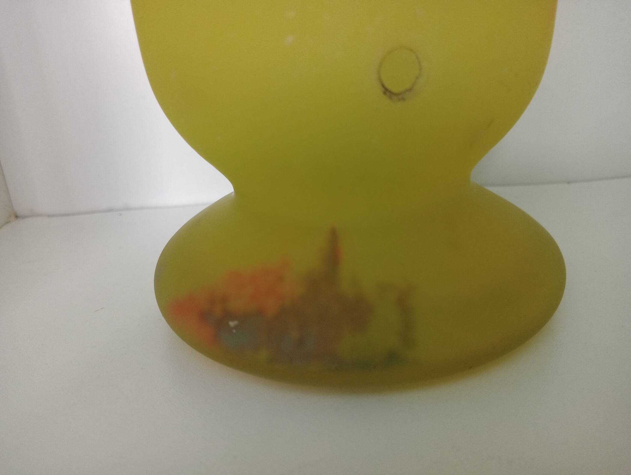 Art Nouveau glass paste lamp base