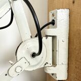White Industrial Scissor Wall Lamp from Elektroinstala, 1960s