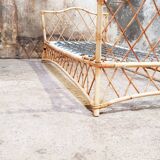 Vintage rattan bed