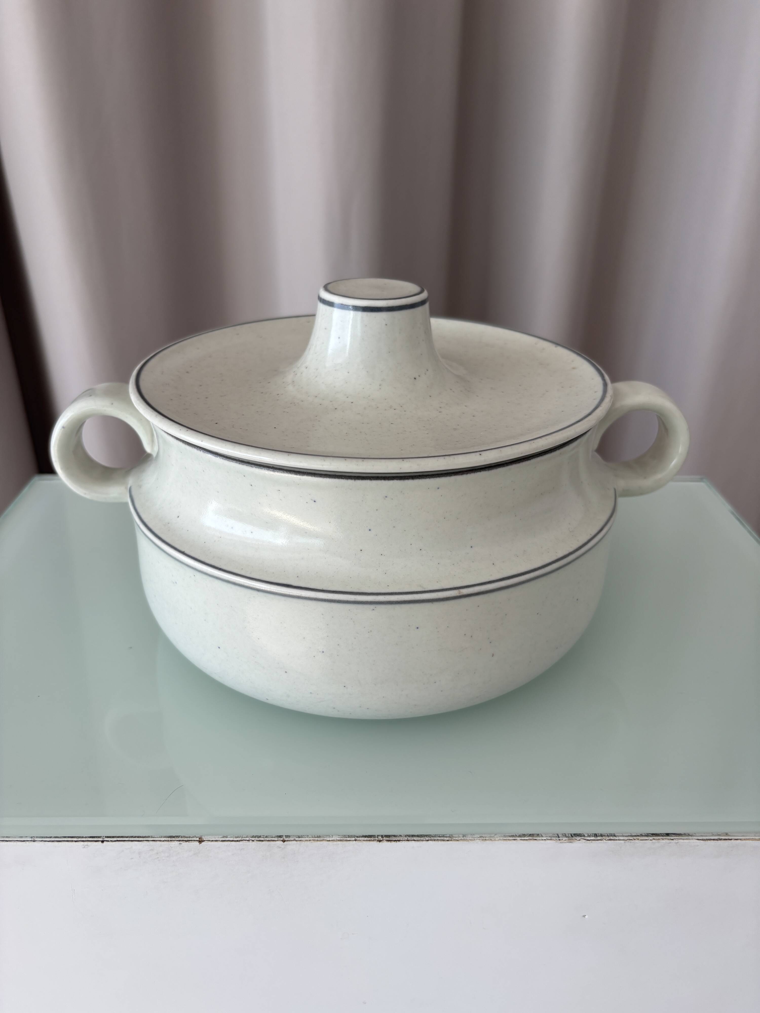 Vintage Scandinavian terrine BIRKA Sweden in glazed stoneware
