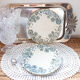 Lot of 2 plates "nenuphar" R&S Salins Terre de Fer