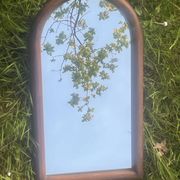 Old molded wooden mirror