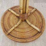 Rattan coat rack