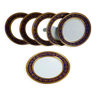 6 assiettes en porcelaine de Limoges