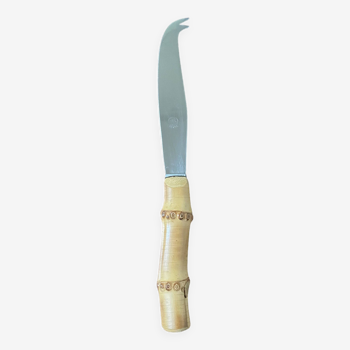 Bamboo handle cheese knife