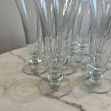 Set of 11 vintage stemmed glasses