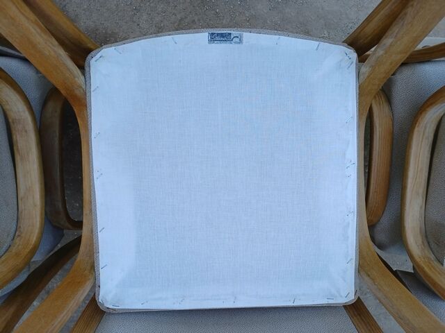 Set of 6 chairs Steiner Bow wood vintage 1950