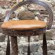 Set of 4 bar stools restaurant pub tavern metal 1970s