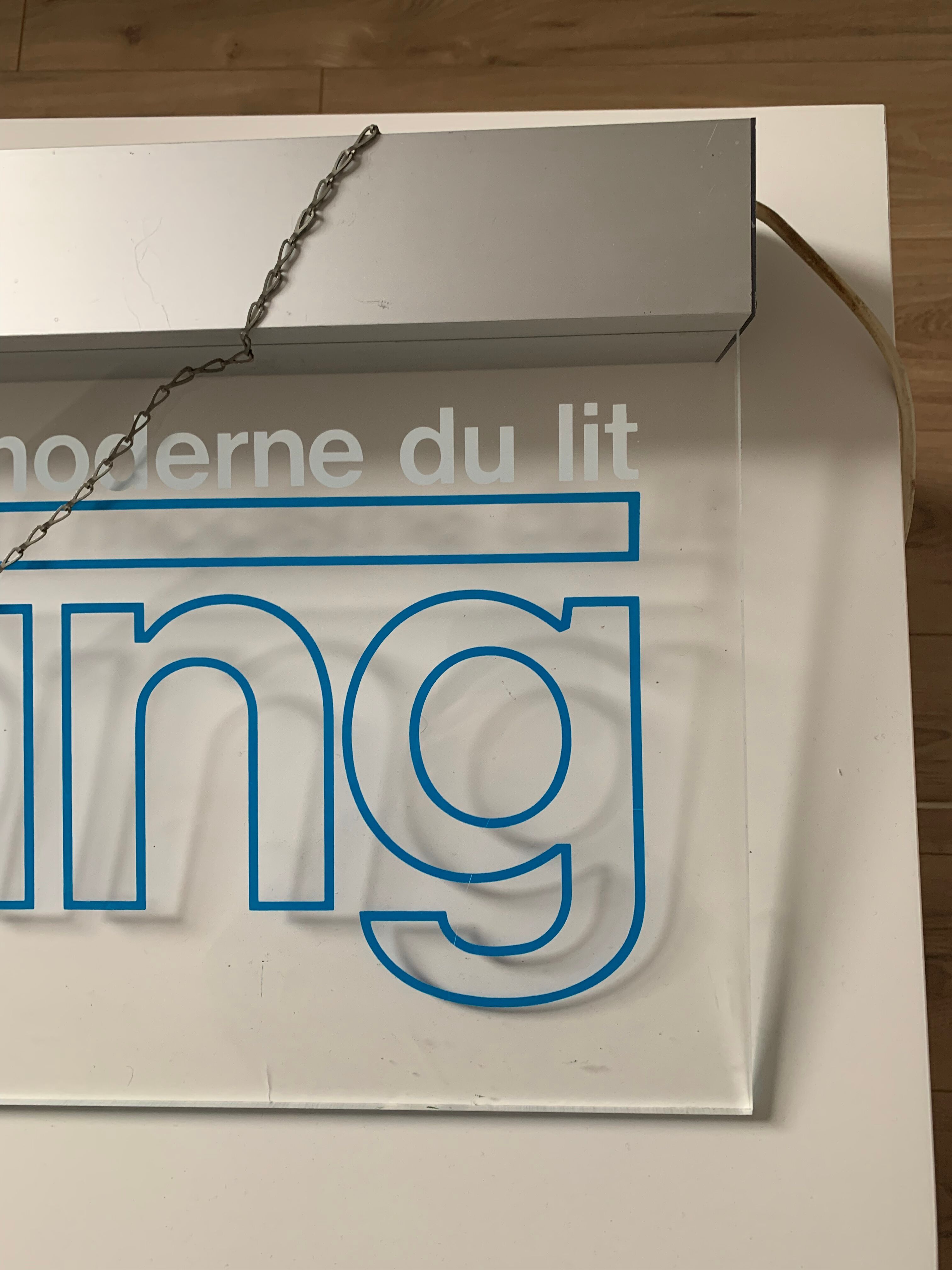 Illuminated vintage advertising sign