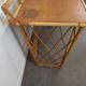 Bureau et sa chaise en rotin