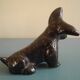 vintage ceramic dog figurine 50s