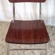 Duo de chaises formica imitation palissandre années 60