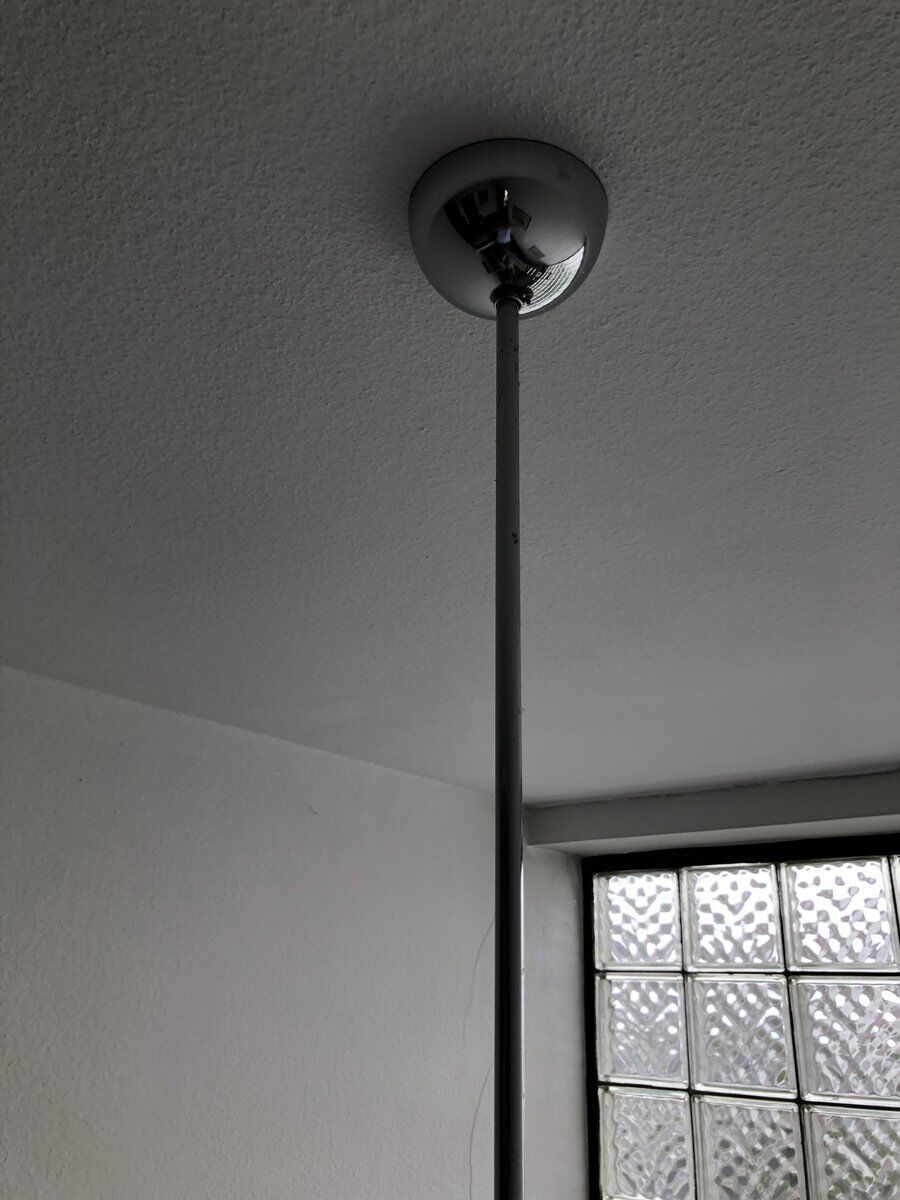 Lampe de plafond en verre modèle LS199 par Carlo Nason pour Mazzega, années 1970.
