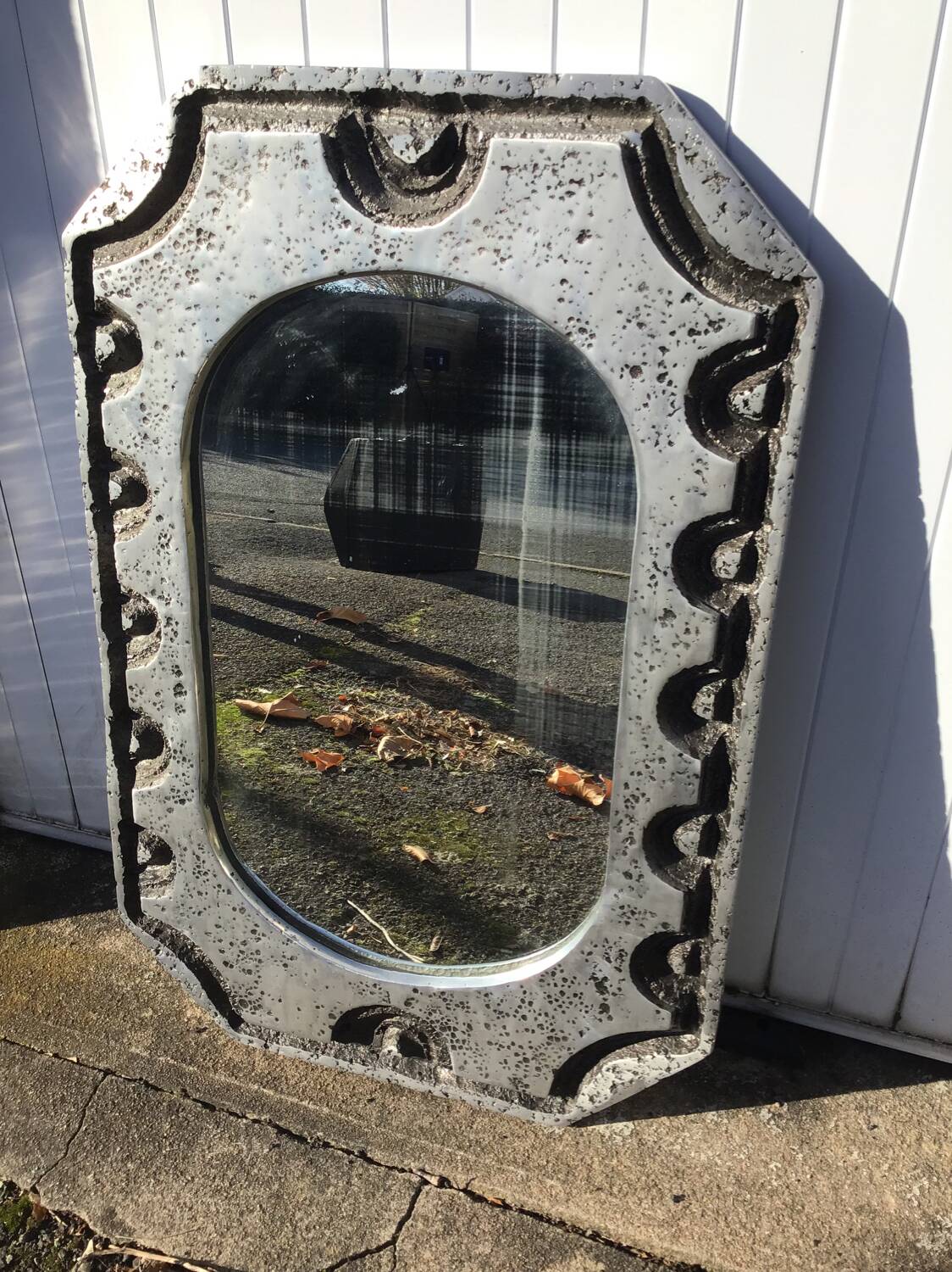 Miroir vintage en métal, 1970