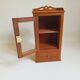 Wall display case early 20th Solid Burmese teak Height 55 cm
