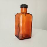 Old amber pharmacy bottle