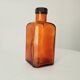 Old amber pharmacy bottle