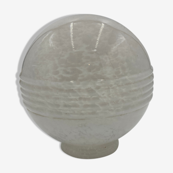 White glass globe from Clichy