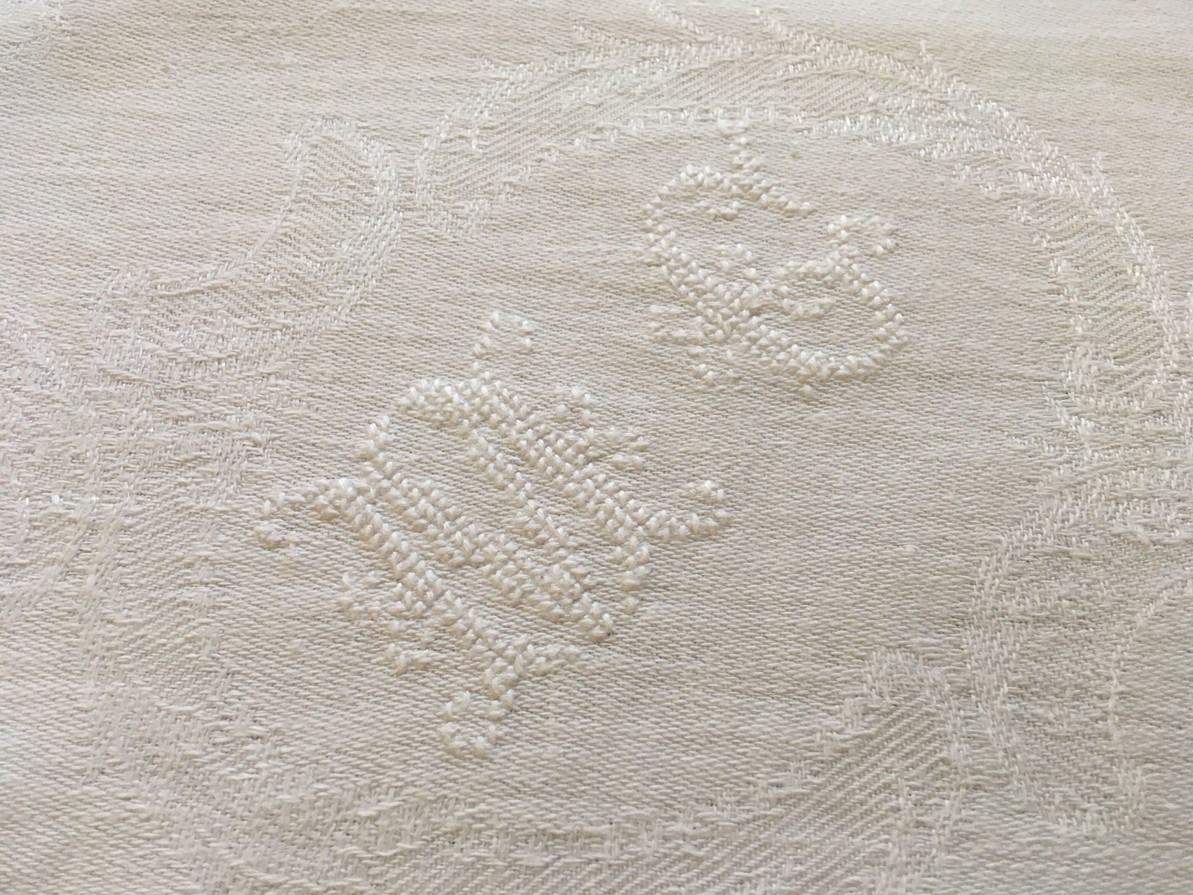 Set of 5 MG monogram napkins