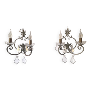 Paire d'appliques  en