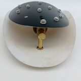 Metal, decorative wall lamp from the 1950s
