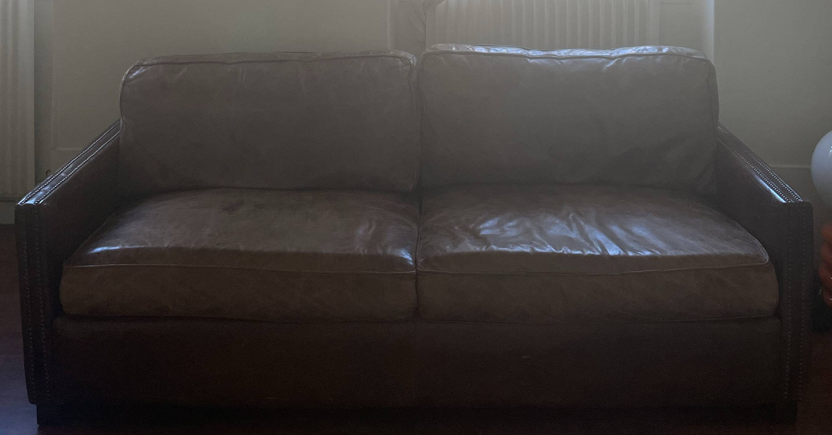 Boston 3 seater leather sofa