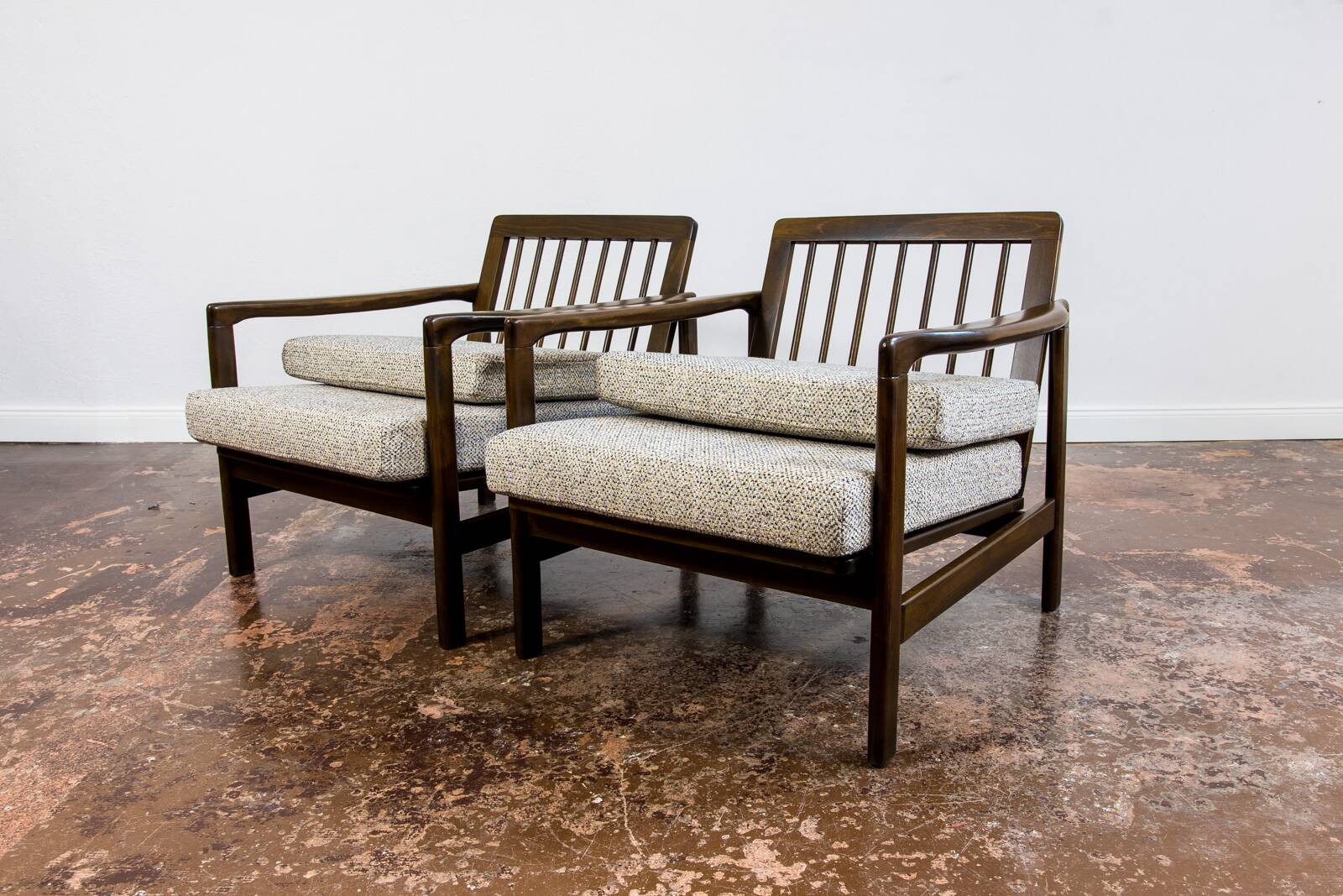 Mid Century Armchairs By Zenon Bączyk, 1960's, Set Of 2