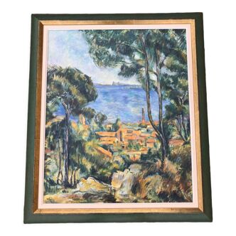 Tableau paysage côte d'azur