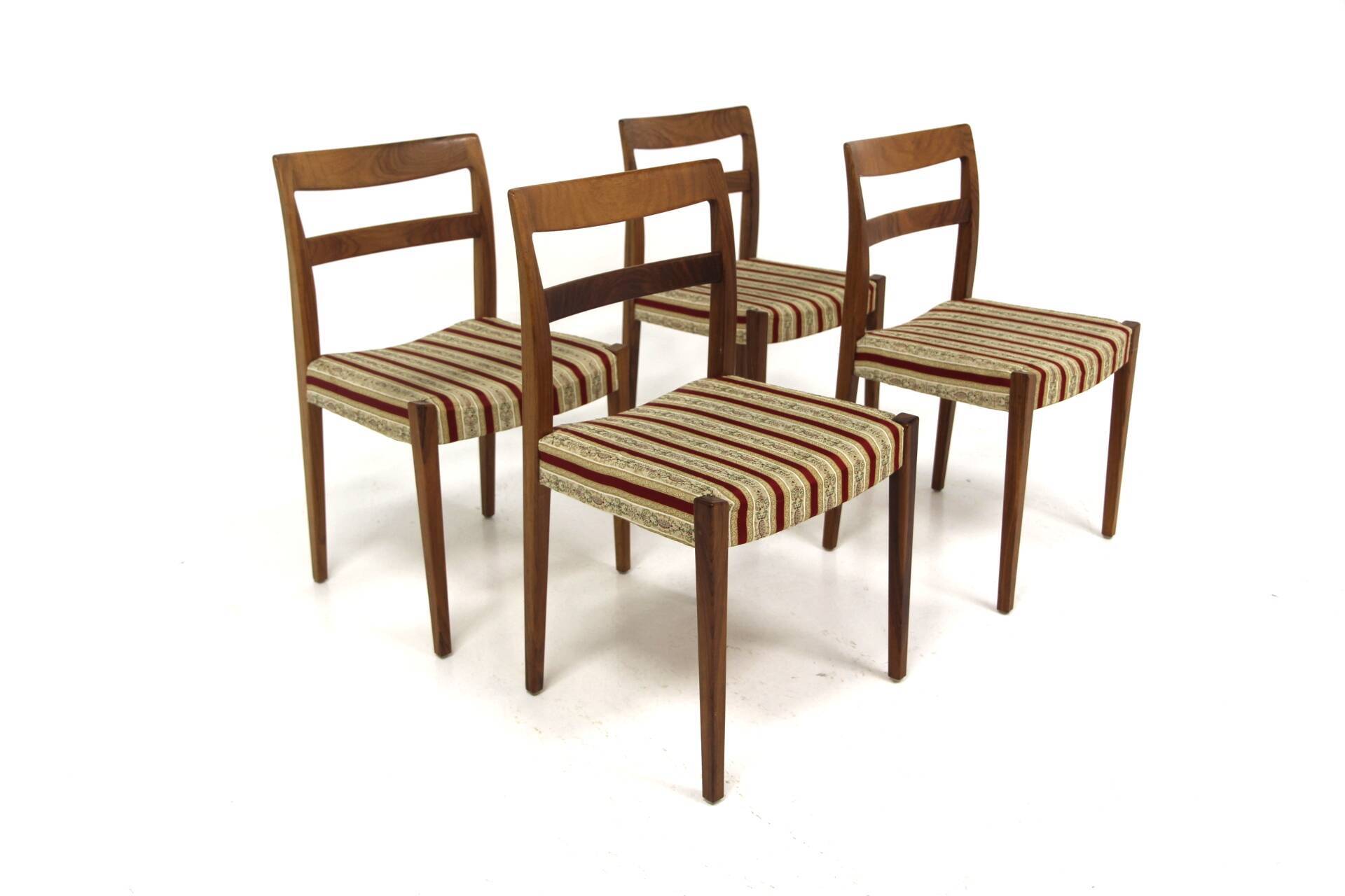 Set of 4 walnut chairs "Garmi", Nils Jonsson, Troeds, Sweden, 1960