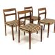 Set of 4 walnut chairs "Garmi", Nils Jonsson, Troeds, Sweden, 1960