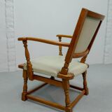 Set of 4 Dutch Design Oakwood Arm Chairs by Theo Ruth for Artifort, 1950s