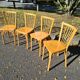 Série de 4 chaises vintage bistrot Baumann 87