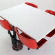 Osvaldo Borsani contemporary table and 4 build in chairs for Tecno, 1970s
