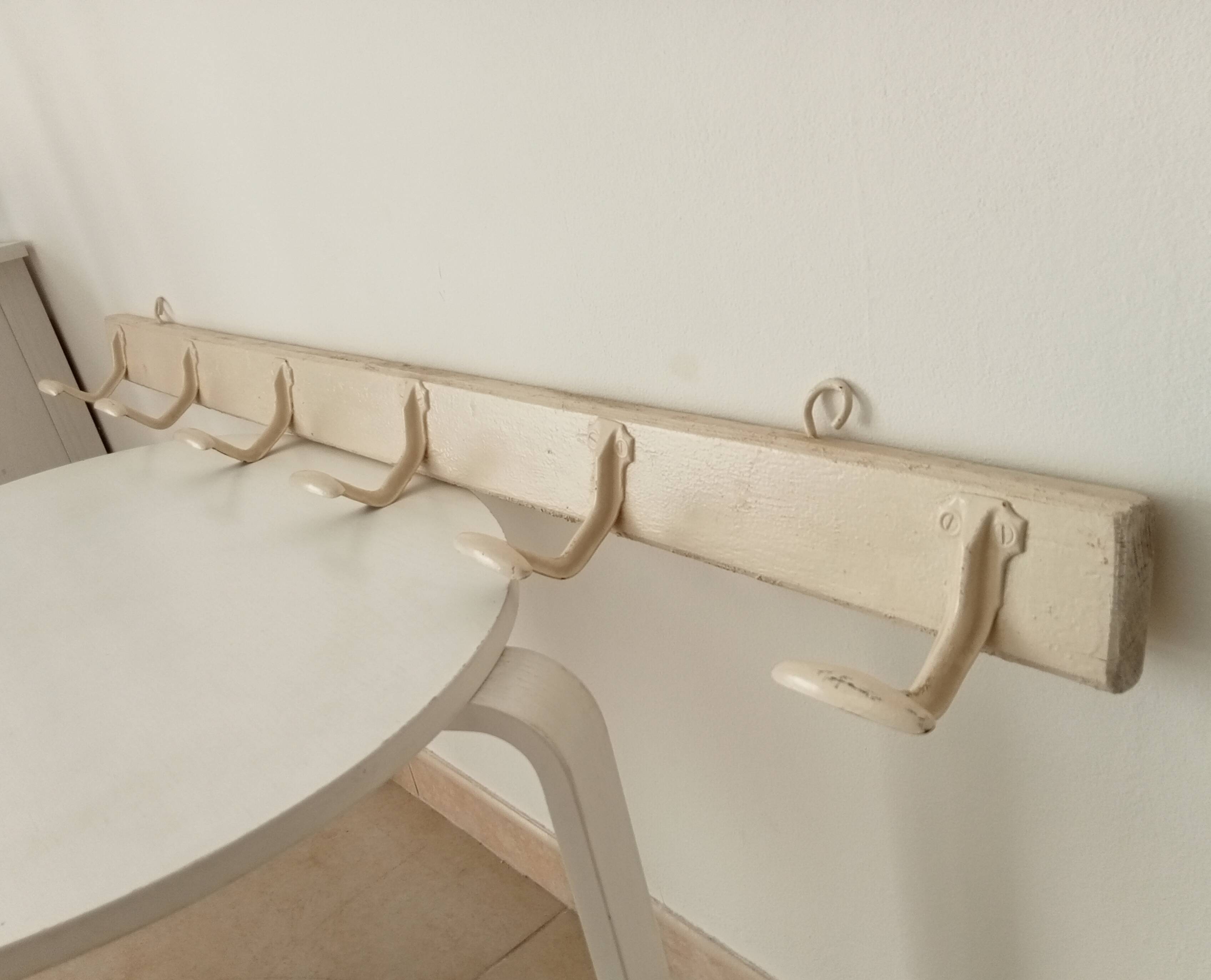 Vintage school coat rack from the 60s/70s