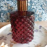 Faceted glass carafe