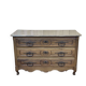 Louis XV XVIIIth century walnut commode with a grey patinated painted top.