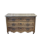 Louis XV XVIIIth century walnut commode with a grey patinated painted top.