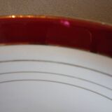 Round, hollow, opaque porcelain serving dish by digoin sarreguemines pasteur