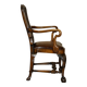 Fauteuil Bergère Antique Thomas Chippendale sculpté Claw & Ball cuir