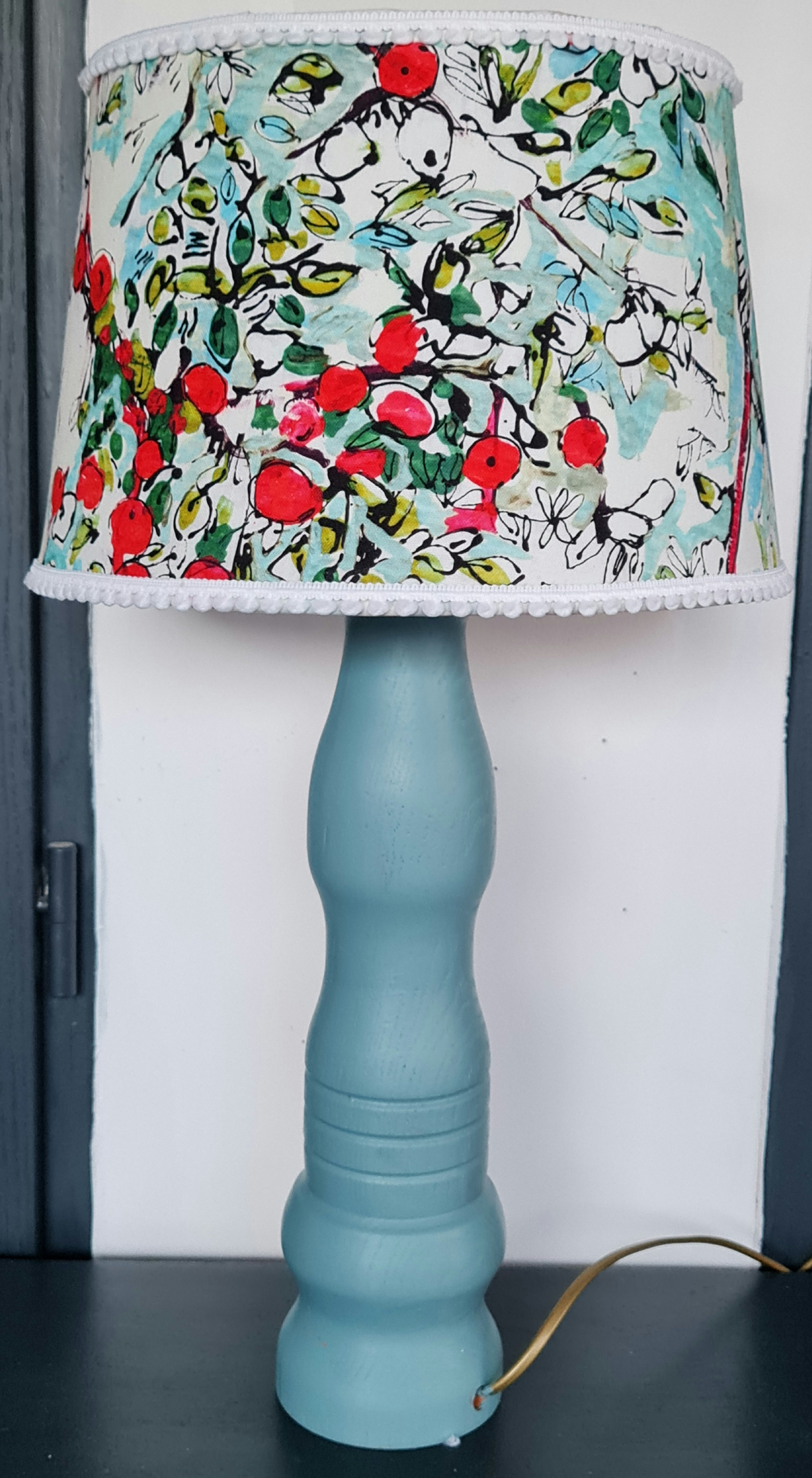 Lamp foot drinks cabinetmaker abbat day fabrics creator