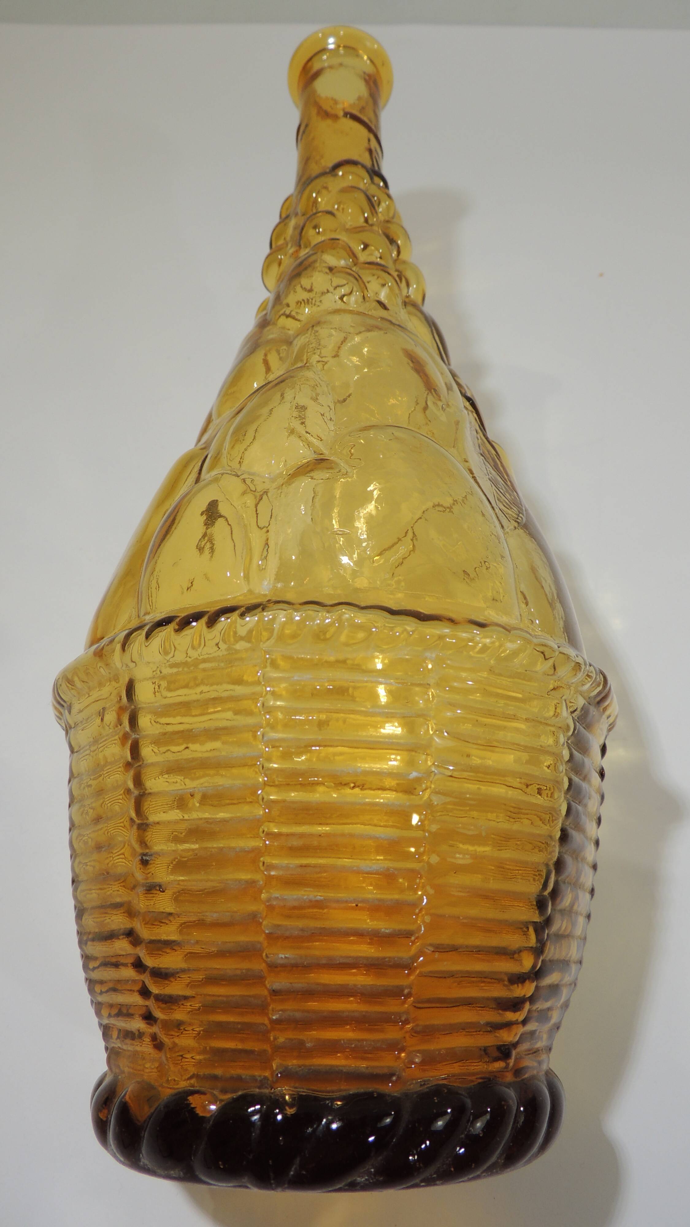 Italian amber/vintage glass carafe
